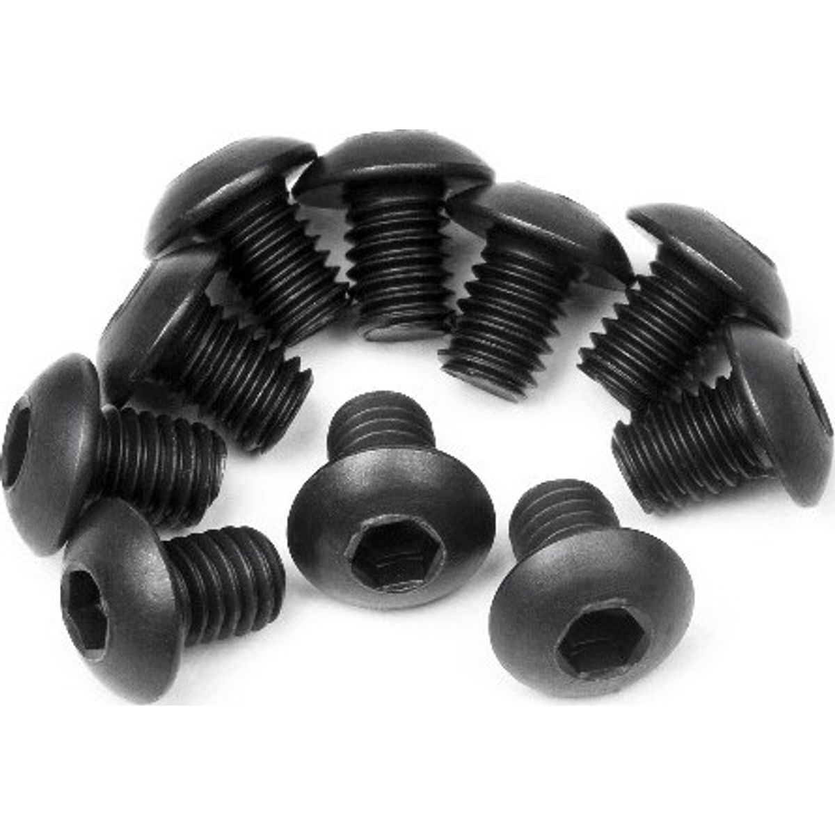 Button Head Screw M3x4mm (hex Socket/10pcs) - Hp100558 - Hpi Racing