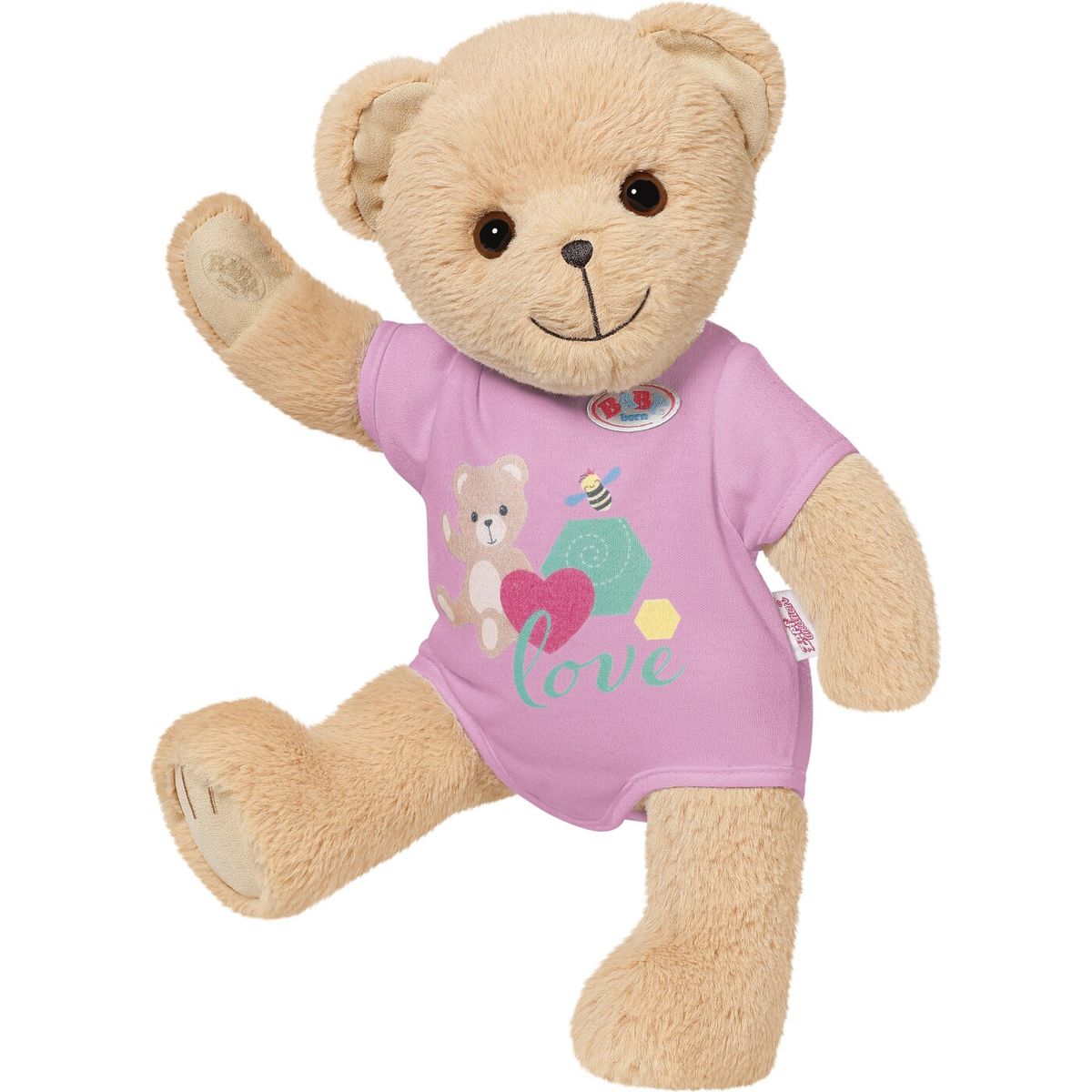 Baby Born - Bamse Bjørn - Pink - 36 Cm