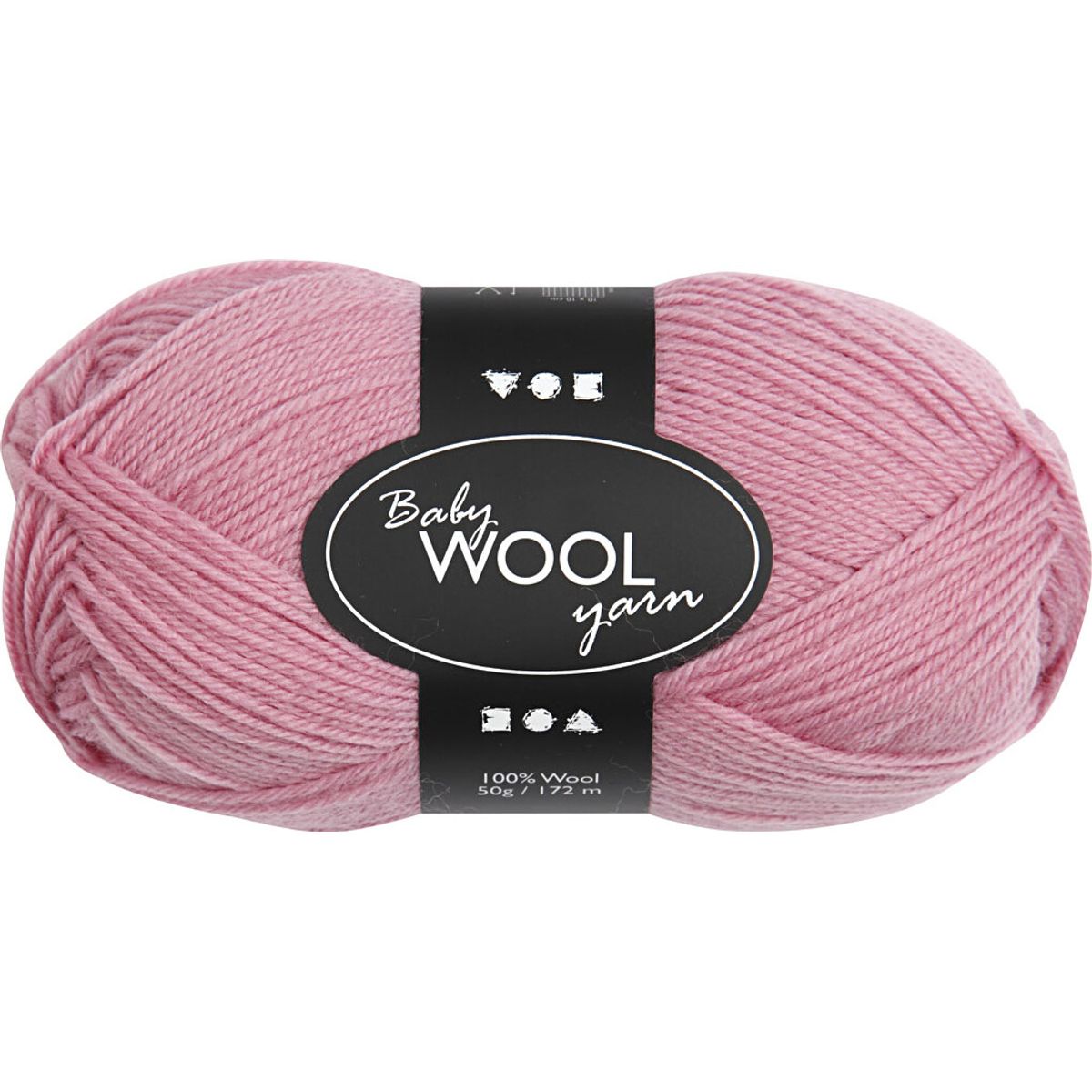 Babygarn - Blødt - L 172 M - Mørk Rosa - 50 G