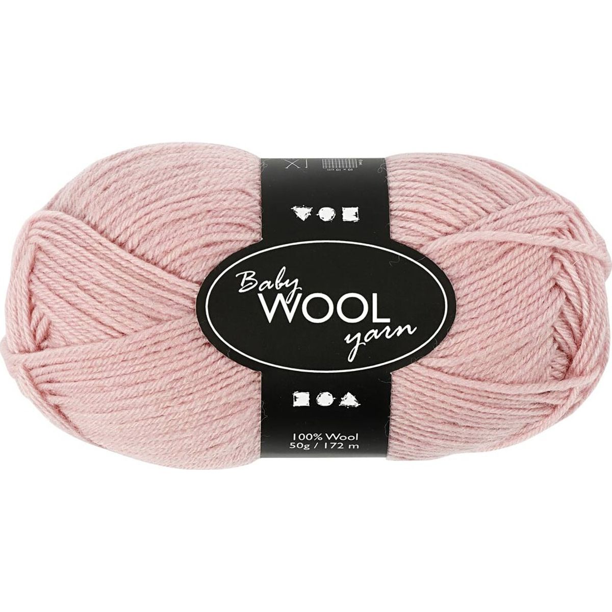 Babygarn - Blødt - L 172 M - Støvet Rosa - 50 G