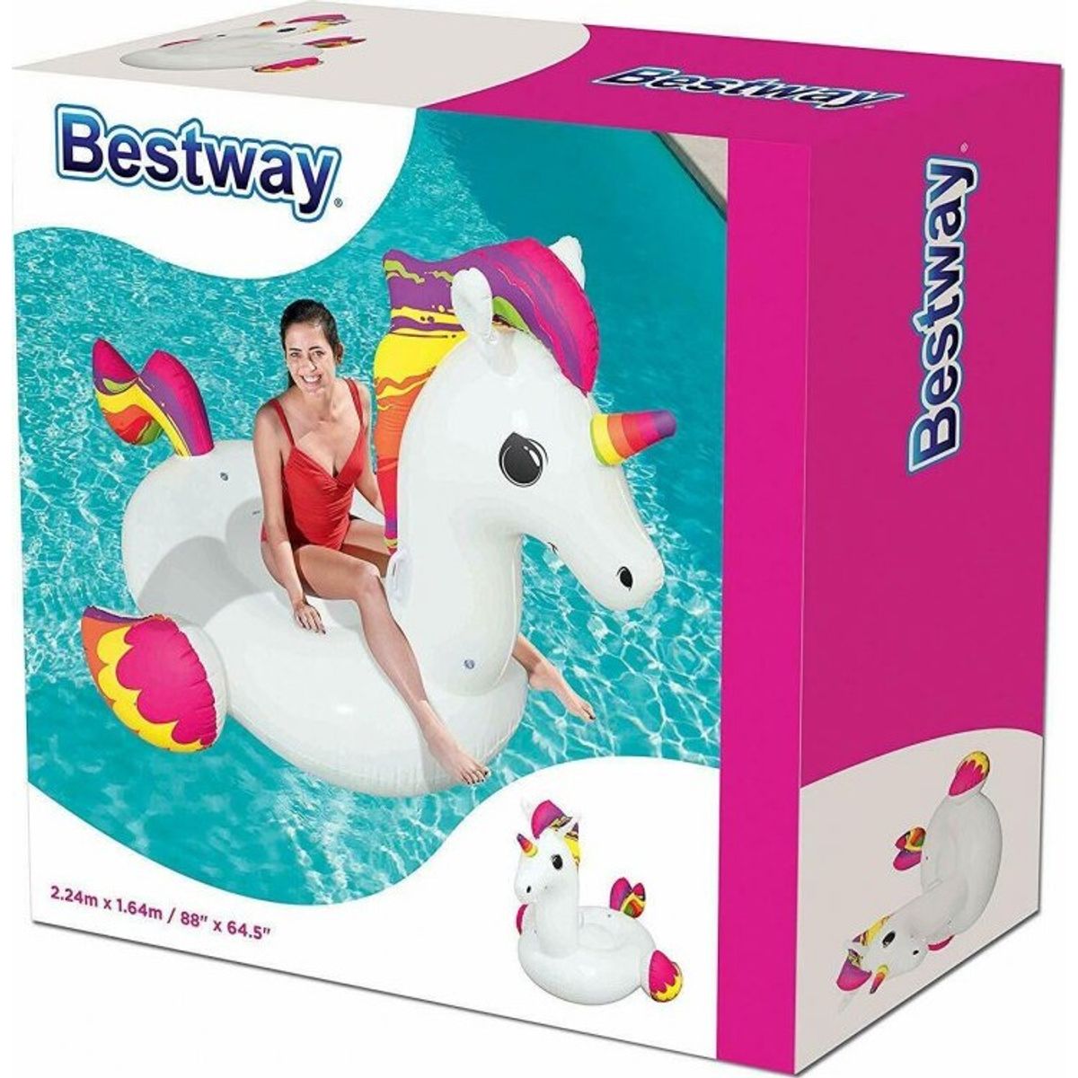 Bestway - Badedyr - Stor Enhjørning 2.2x1.6m