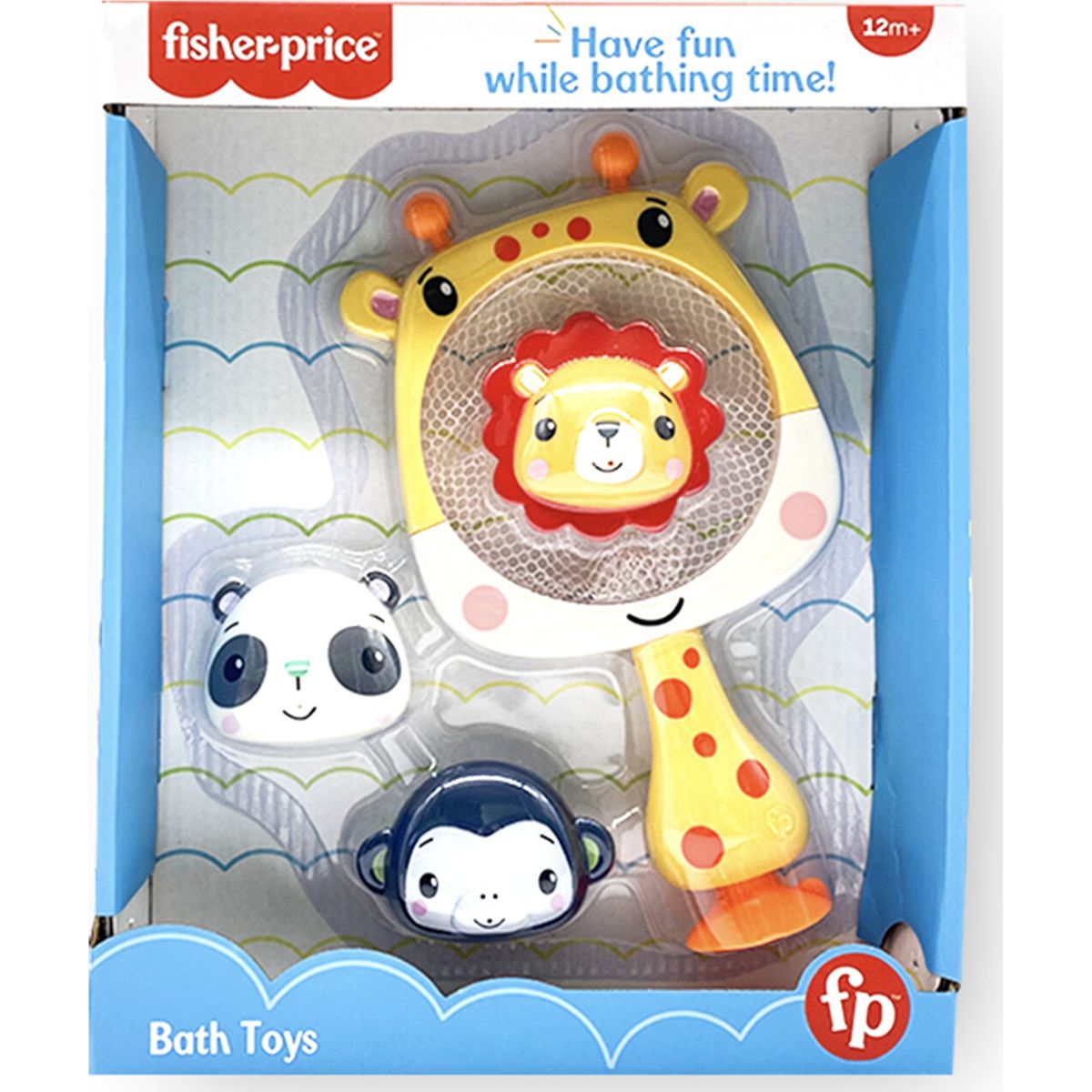 Fisher Price - Badelegetøj Til Børn - Løve, Panda, Abe - Scooper