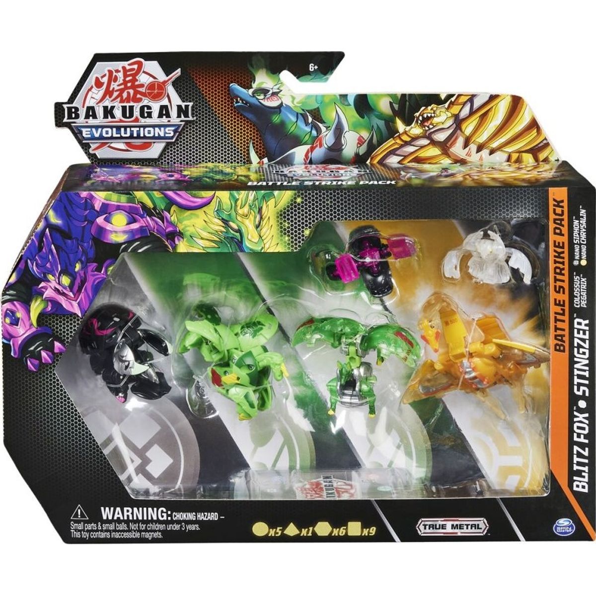 Bakugan Figurer - Evolutions - Battle Strike Pack - Blitz Fox & Stingzer