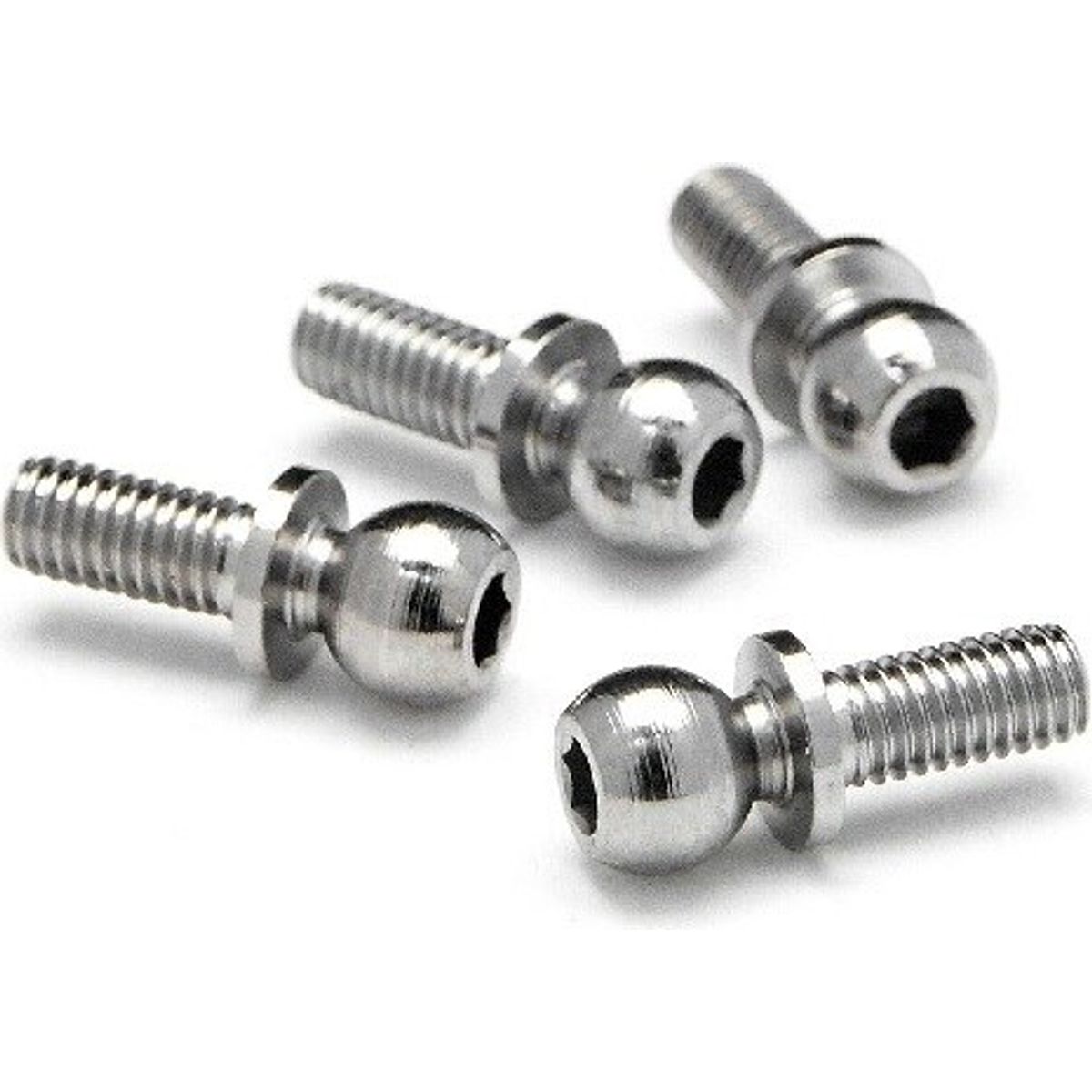 Ball 4.7x6.5mm (4-40/hex Socket/silver/4pcs) - Hp86196 - Hpi Racing