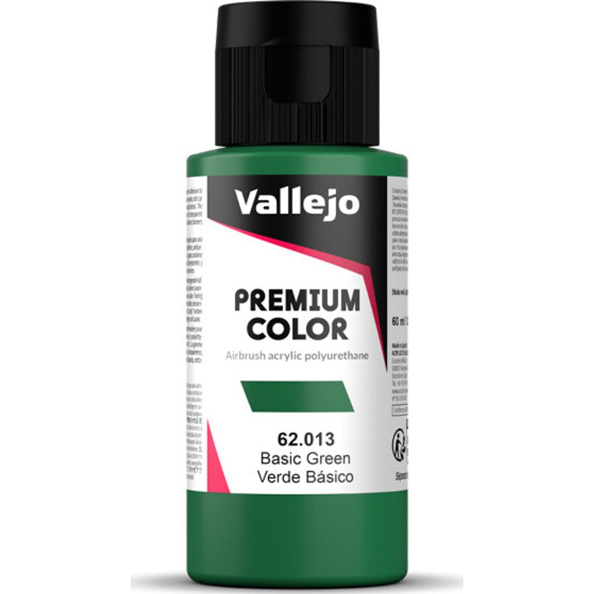 Vallejo - Premium Airbrush Maling - Basic Green 60 Ml