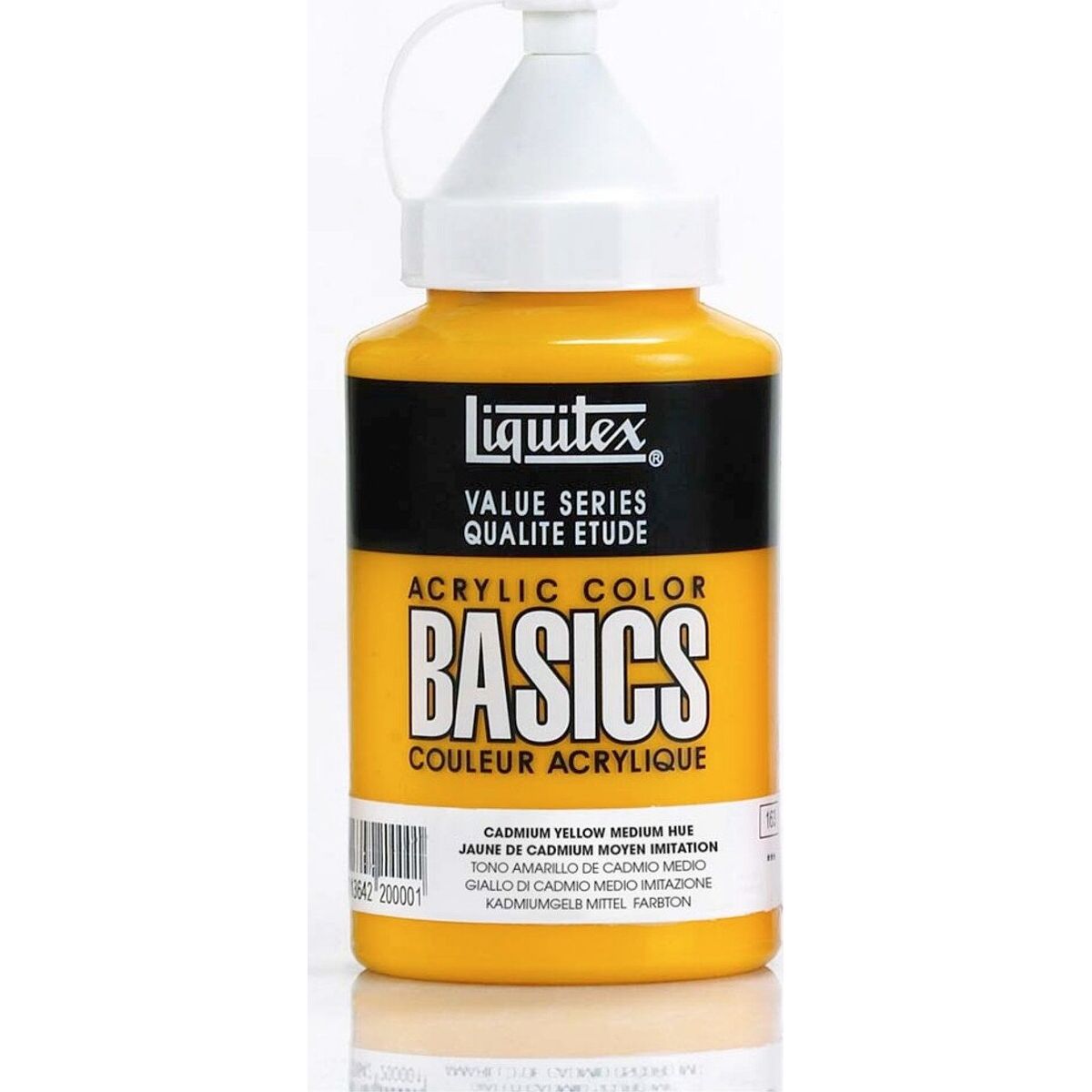 Liquitex - Basics Akrylmaling - Cadmium Yellow Medium Hue 400 Ml