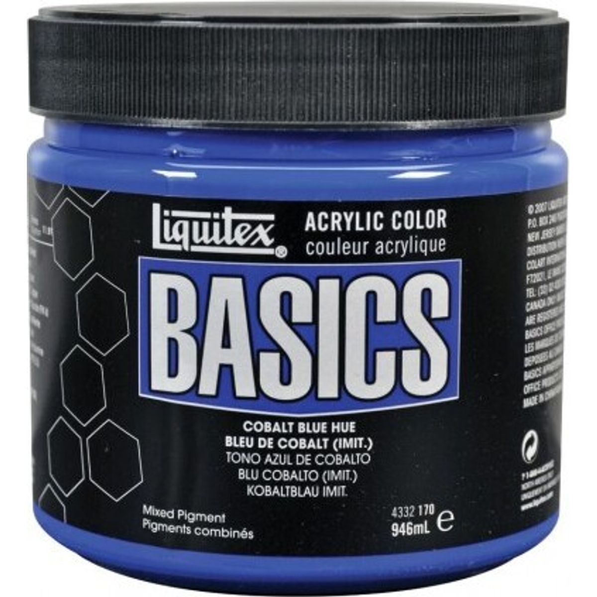 Liquitex - Basics Akrylmaling - Cobalt Blue Hue 946 Ml