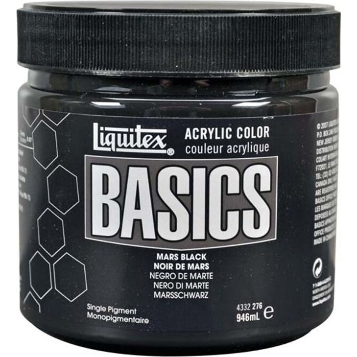 Liquitex - Basics Akrylmaling - Mars Black 946 Ml