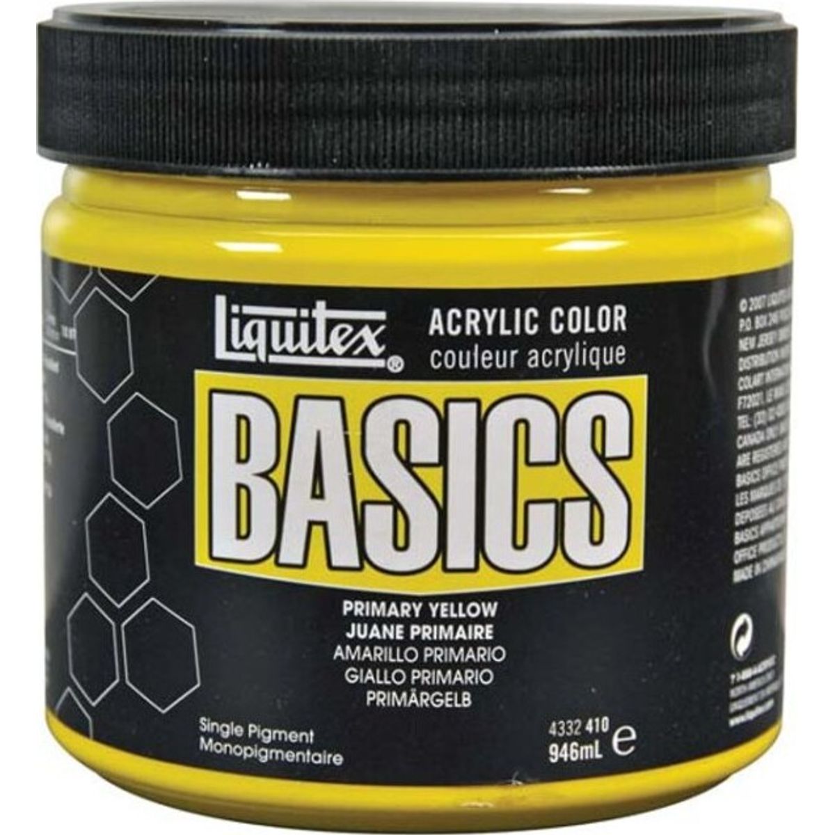 Liquitex - Basics Akrylmaling - Primary Yellow 946 Ml