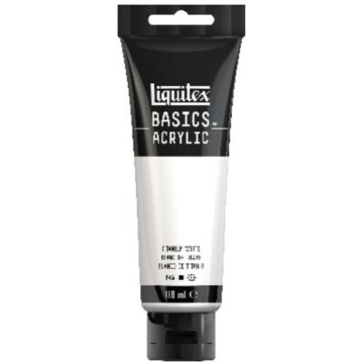 Liquitex - Basics Acrylic - Akrylmaling - Titanium White 118 Ml 432 - 8870032 -