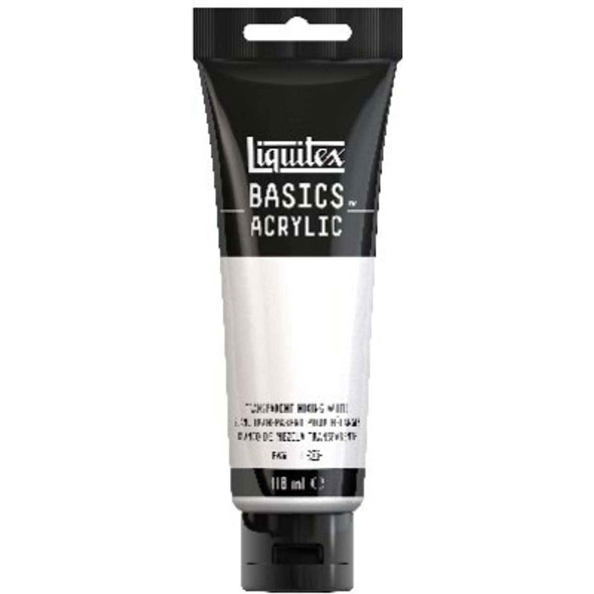 Liquitex - Basics Acrylic - Akrylmaling - Transparent Mixing White 118 Ml