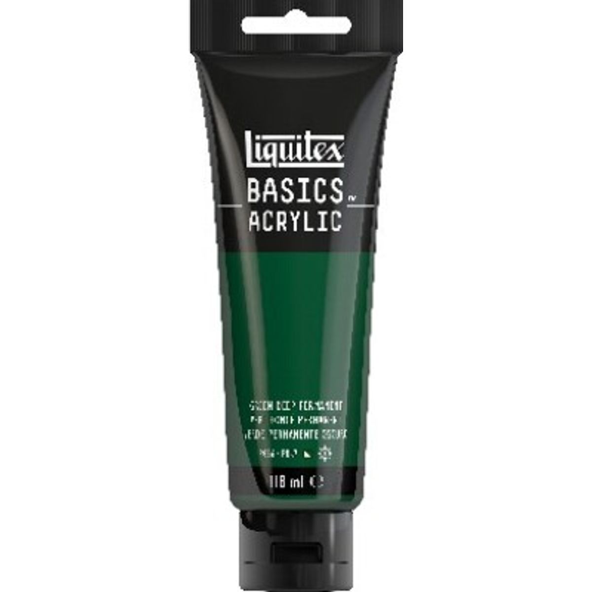 Liquitex - Basics Acrylic - Akrylmaling - Dyb Grøn Permanent 118 Ml