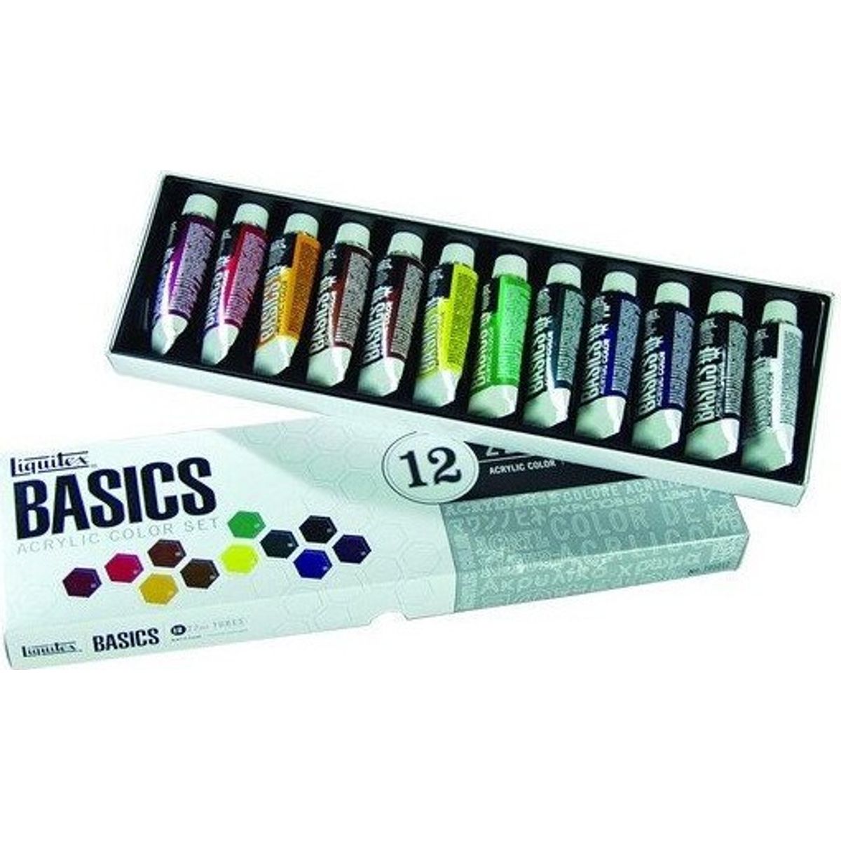 Liquitex - Basics Akrylmaling Sæt - 12x22 Ml