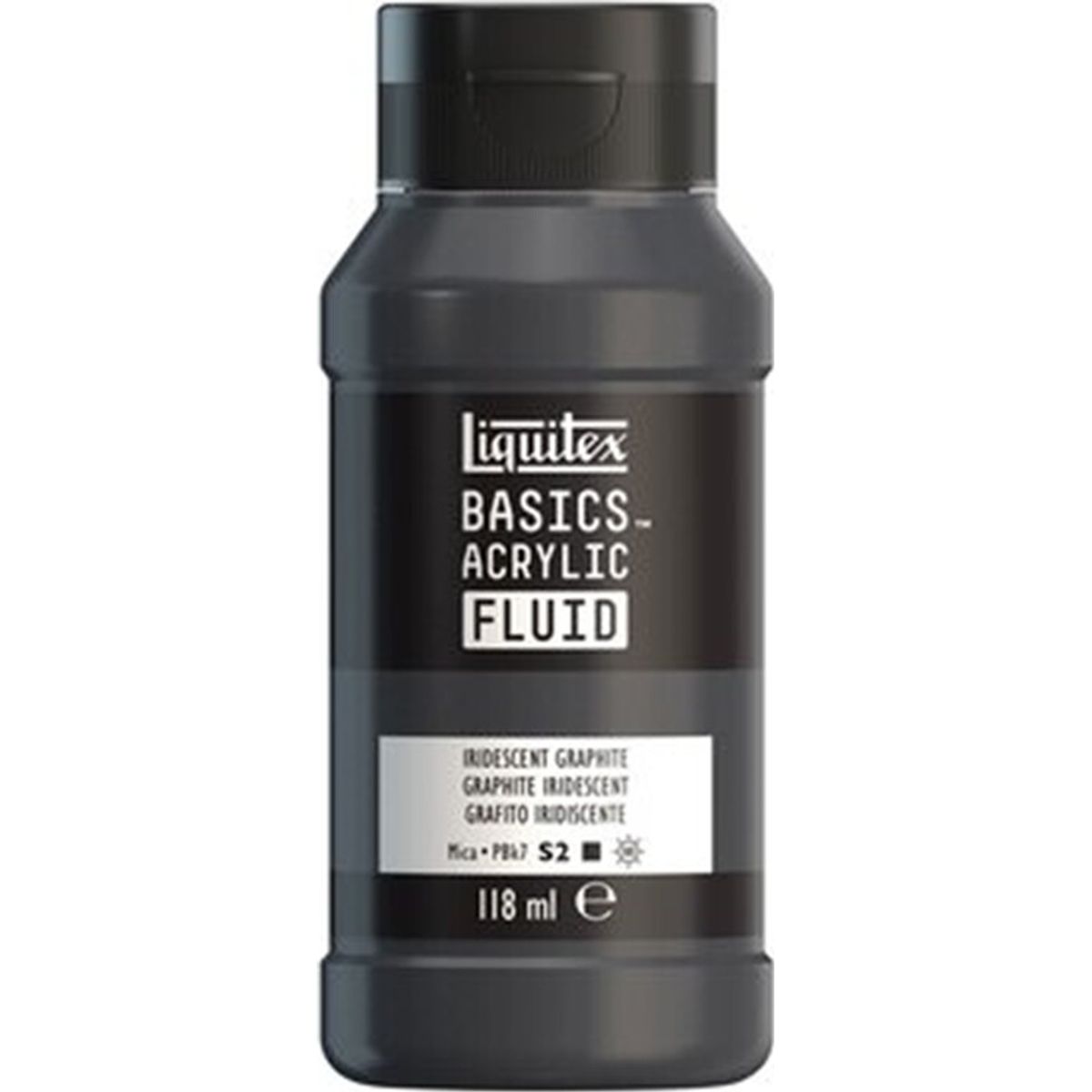 Liquitex - Basics Fluid Akrylmaling - Iridescent Graphite 118 Ml