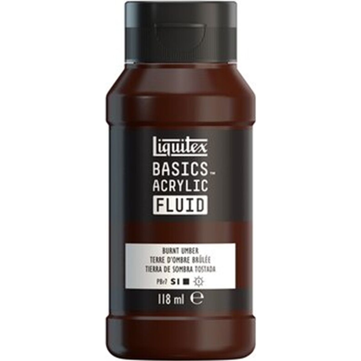 Liquitex - Basics Fluid Akrylmaling - Burnt Umber 118 Ml