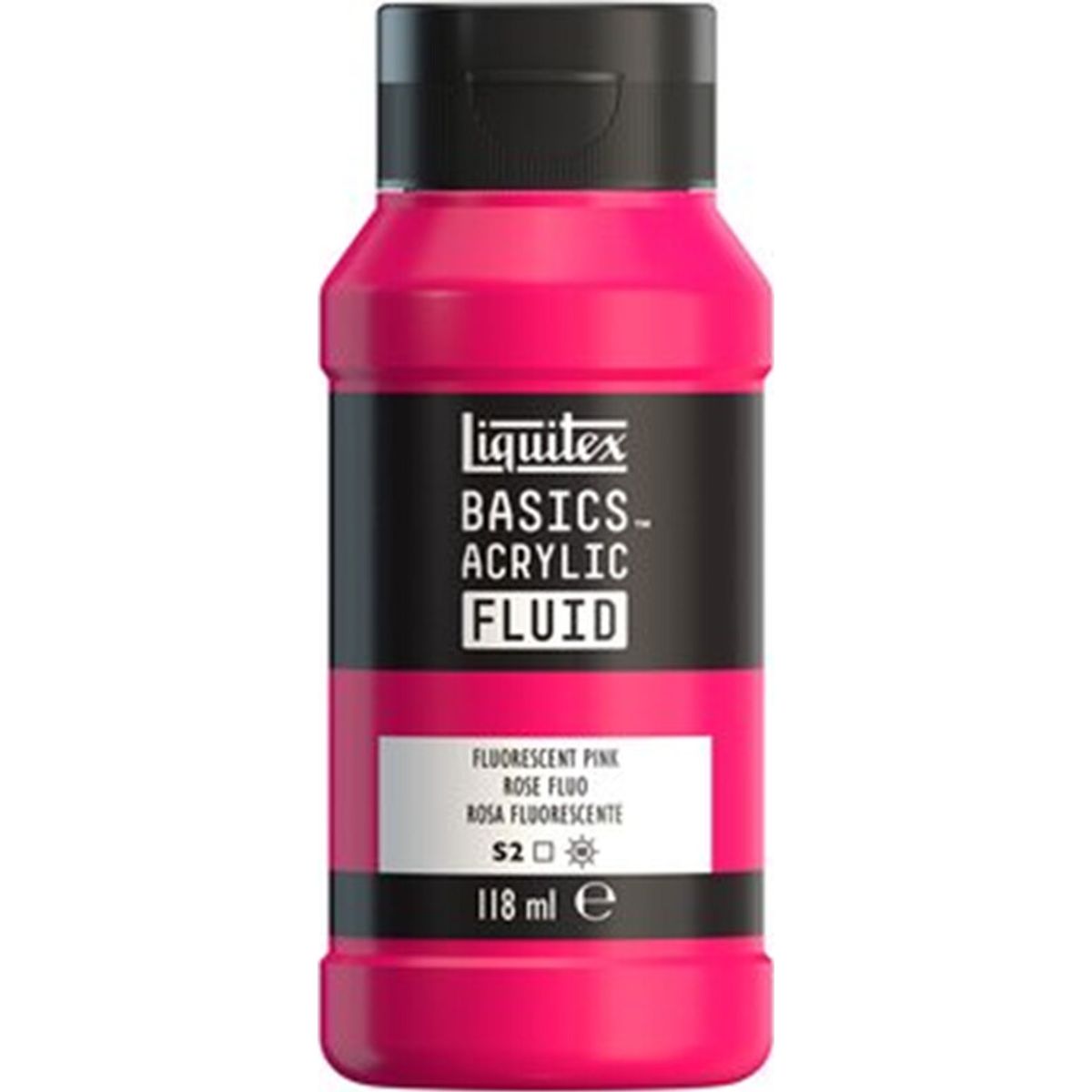 Liquitex - Basics Fluid Akrylmaling - Fluorescent Pink 118 Ml