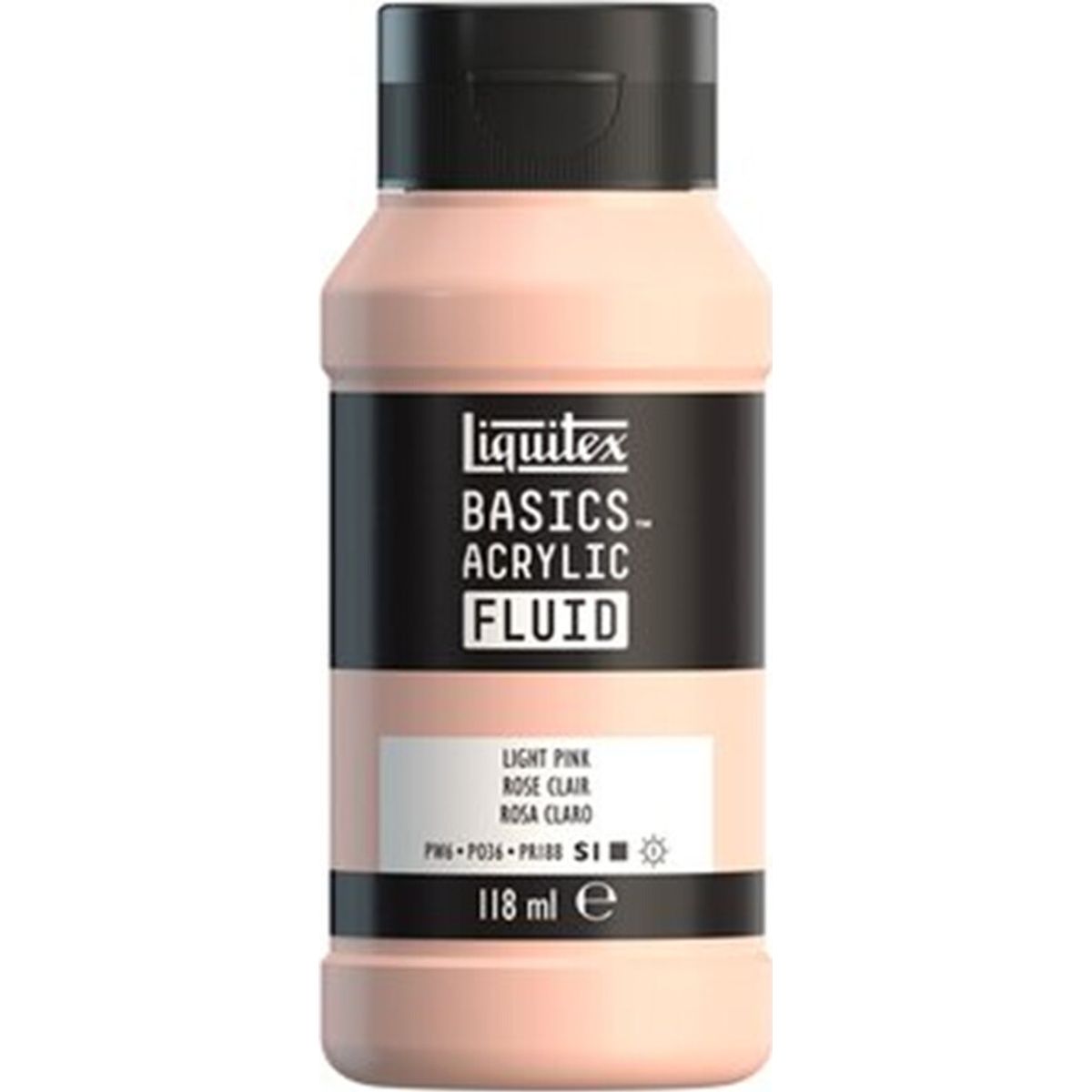 Liquitex - Basics Fluid Akrylmaling - Light Pink 118 Ml