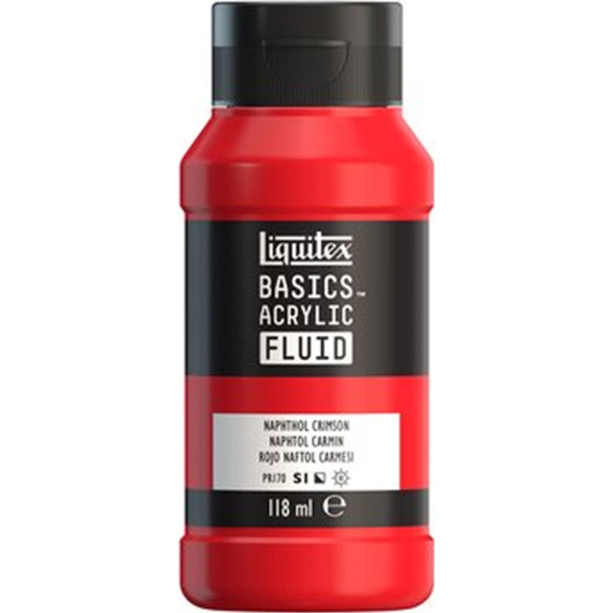 Liquitex - Basics Fluid Akrylmaling - Napthol Crimson 118 Ml