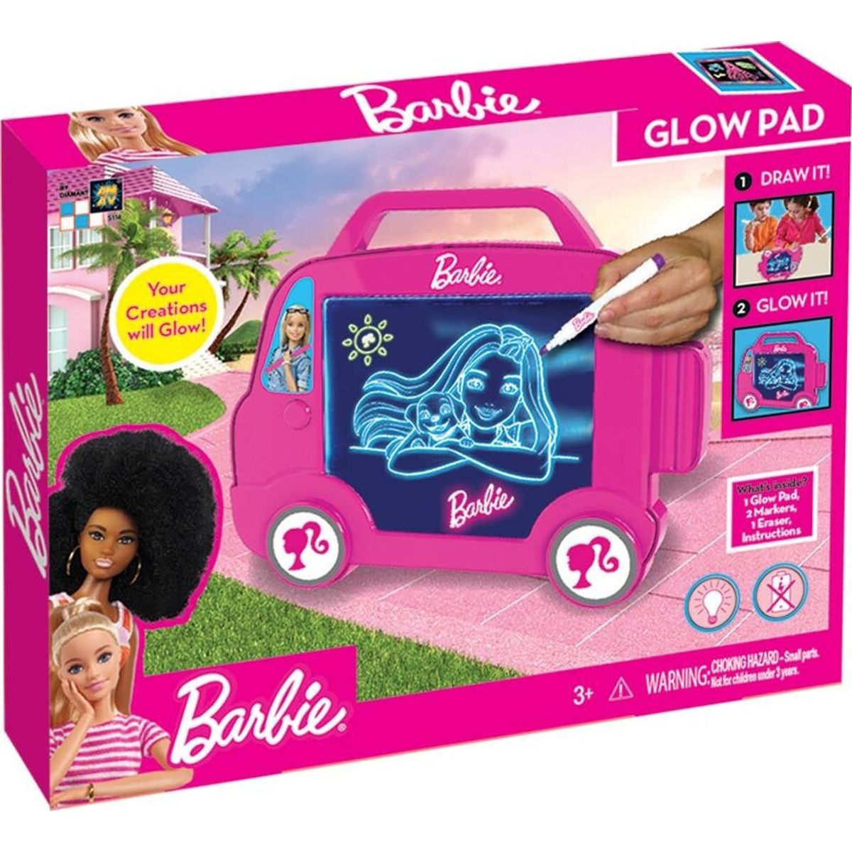 Barbie - Tegnetavle Til Børn - Glow Pad