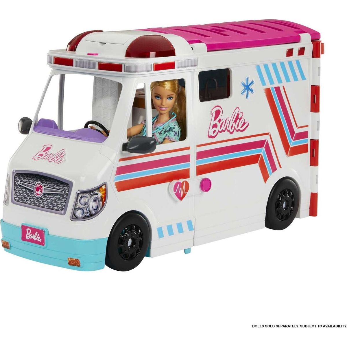 Barbie - Ambulance Og Mobil Lægeklinik - 2-i-1 Køretøj