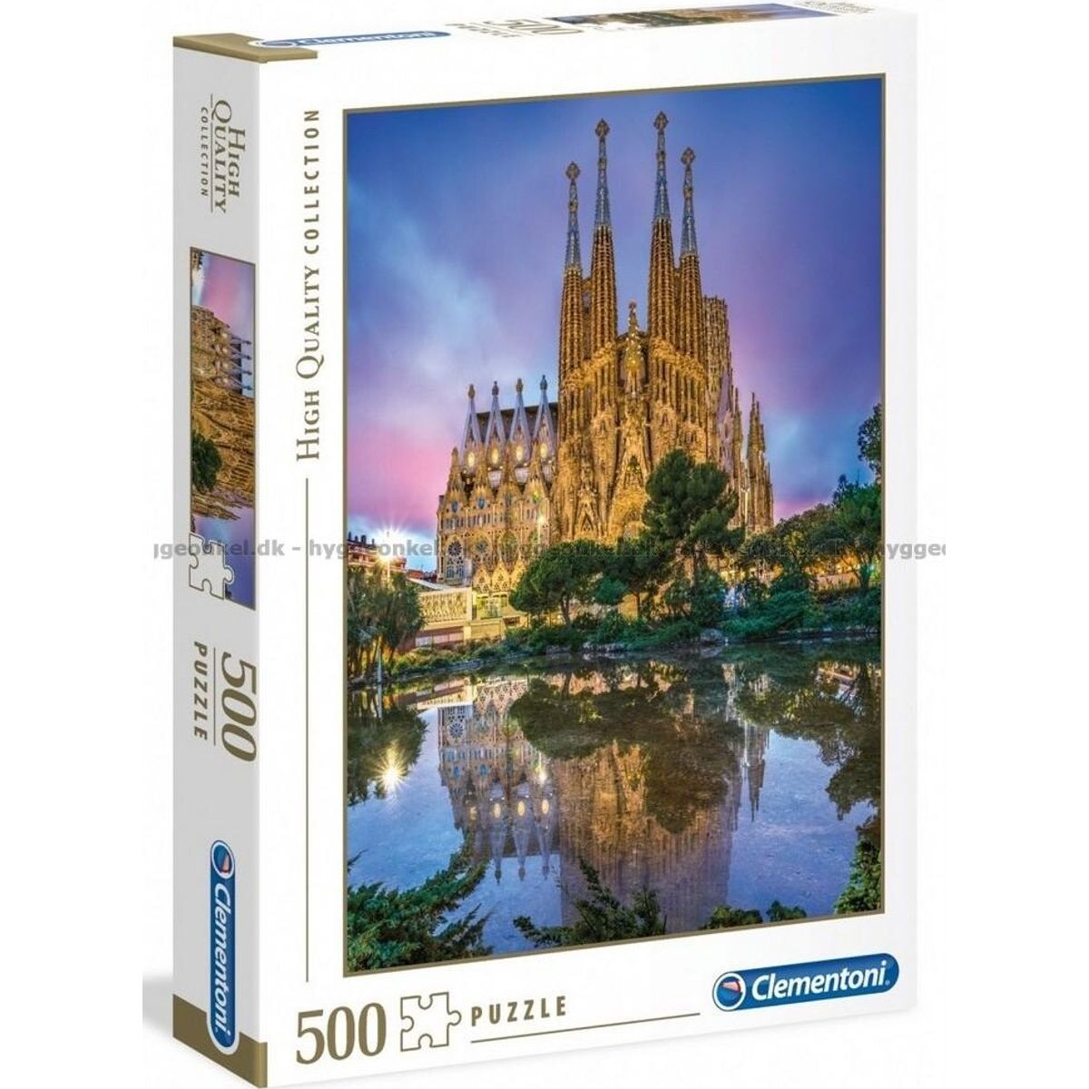 Barcelona Puslespil - Sagrada Família - High Quality - 500 Brikker - Clementoni