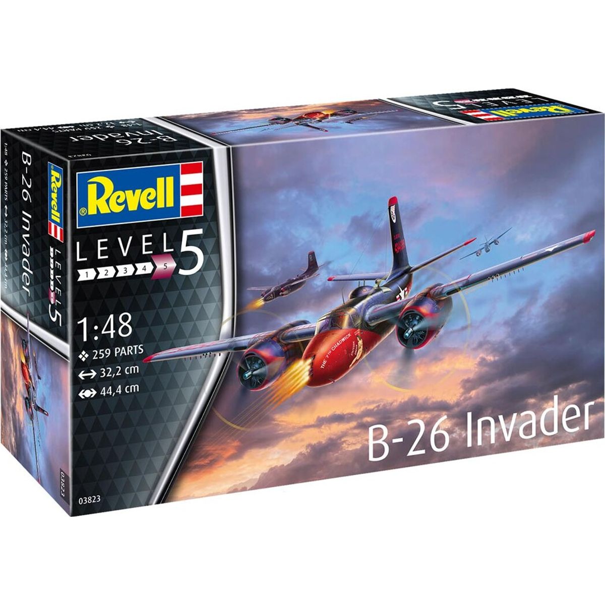 Revell - B-26c Invader Modelfly - 1:48 - Level 5 - 03823