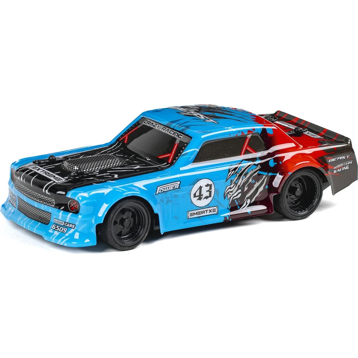 Beast Racing - Fjernstyret Racerbil - 1:24 - 2,4 Ghz - Blå