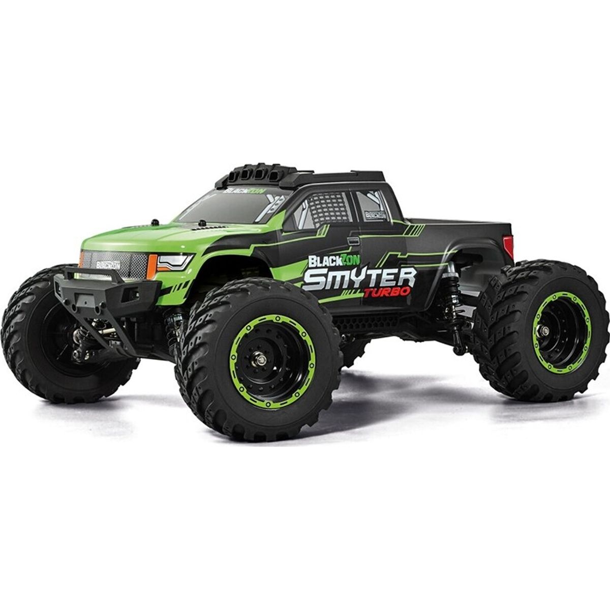 Blackzon - Smyter Mt Turbo Brushless Fjernstyret Monster Truck - 1:12 - Grøn