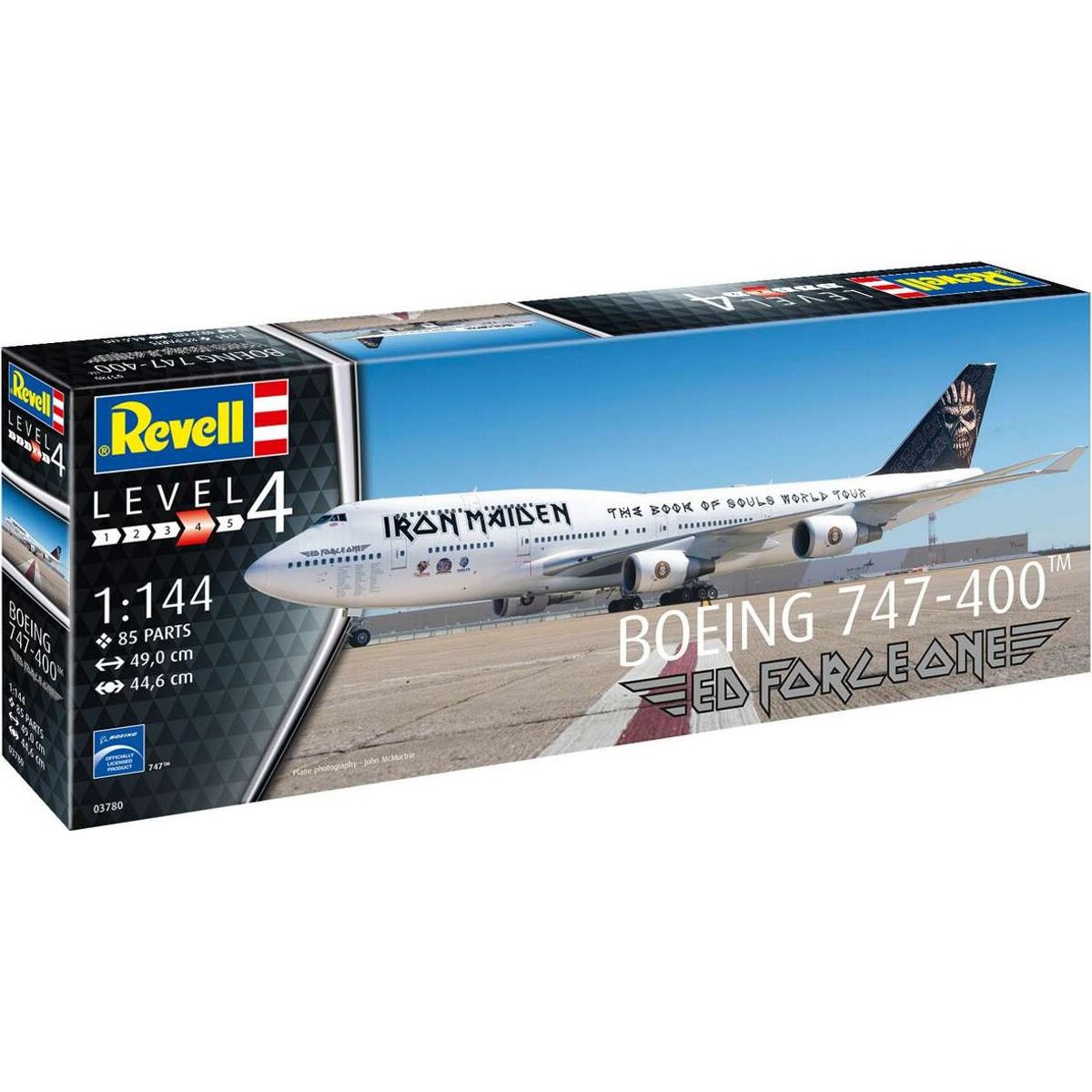 Revell - Boeing 747-400 Ed Force One - 1:144 - Level 4 - 03780