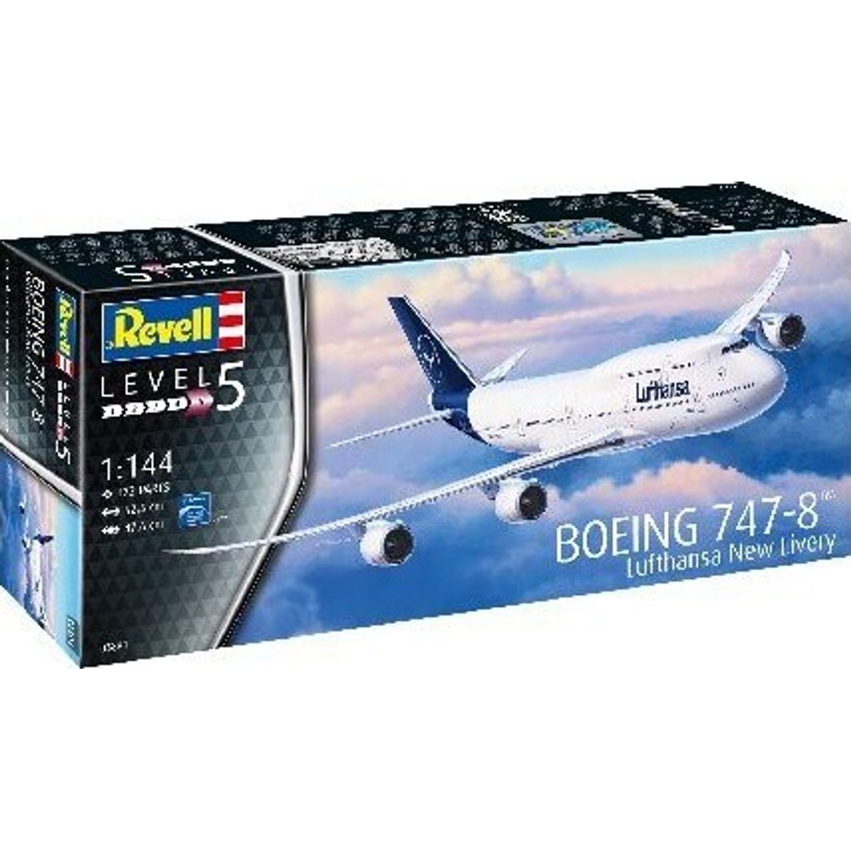 Revell - Boeing 748-8 Lufthansa Model - 1:144 - Level 5 - 03891