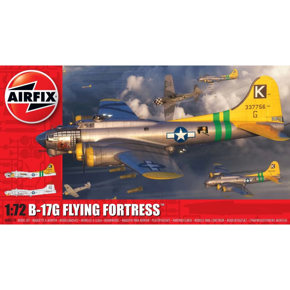 Airfix - Boeing B-17g Flying Fortress Fly Byggesæt - 1:72 - A08017b