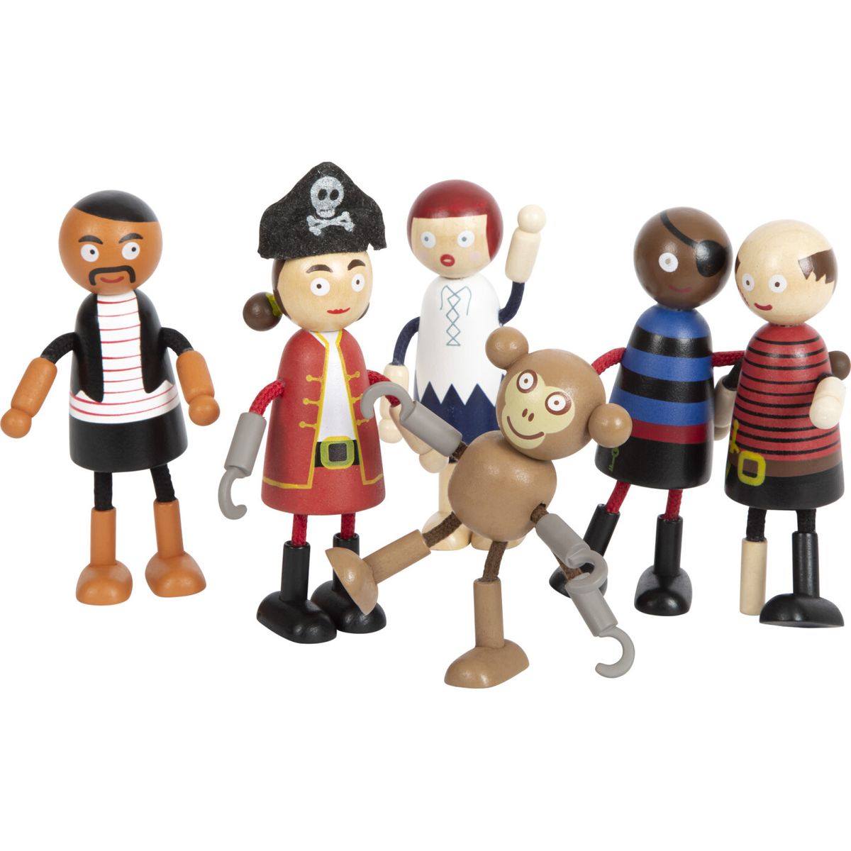 Pirat Figurer - Træ - 6 Stk - Small Foot