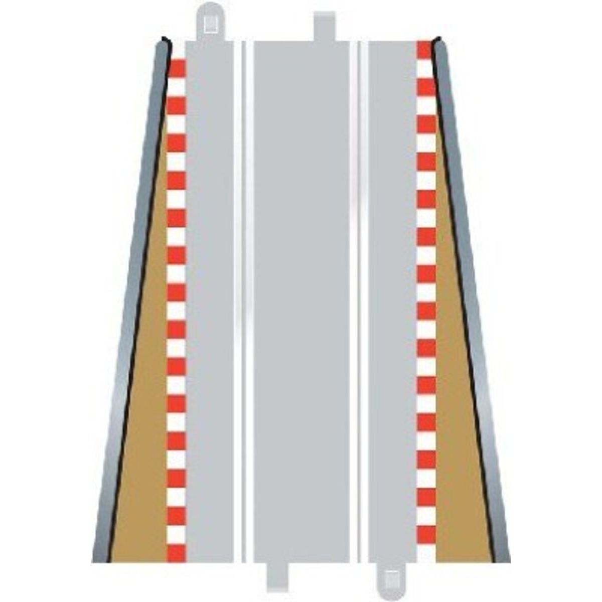 Scalextric - Borders And Barriers Sæt Til C8205 - Lead In + Out - 2 Dele - C8233