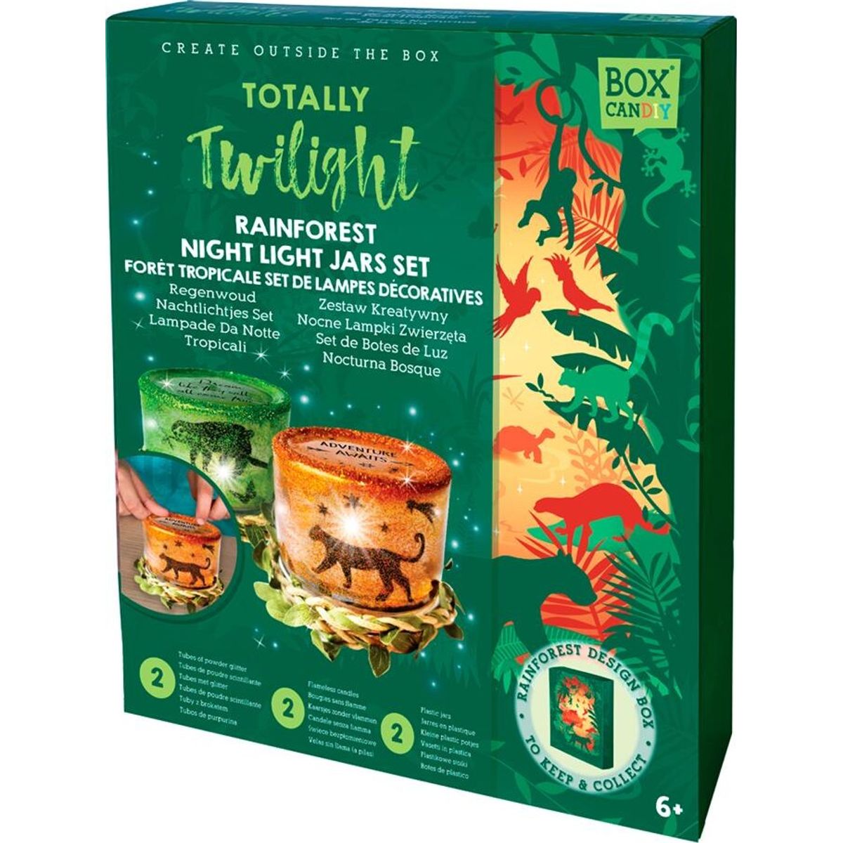 Box Candiy - Night Light Jars - Totally Twilight Rainforest - (bc-1940)