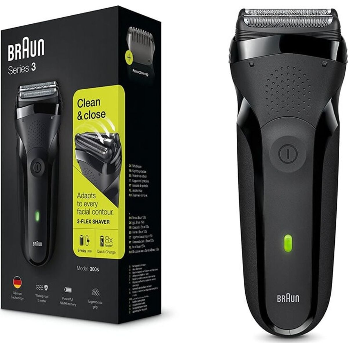 Braun - Series 3 300s Black - Shaver