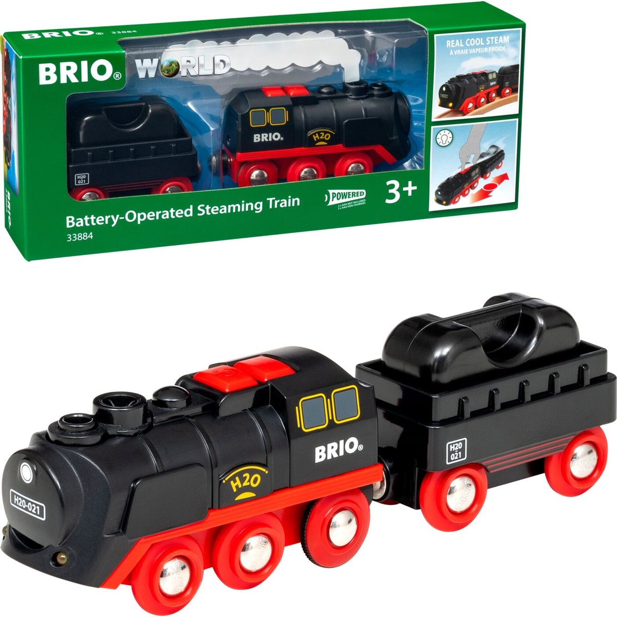 Brio World - Batteridrevet Tog Med Damp Effekter - 33884