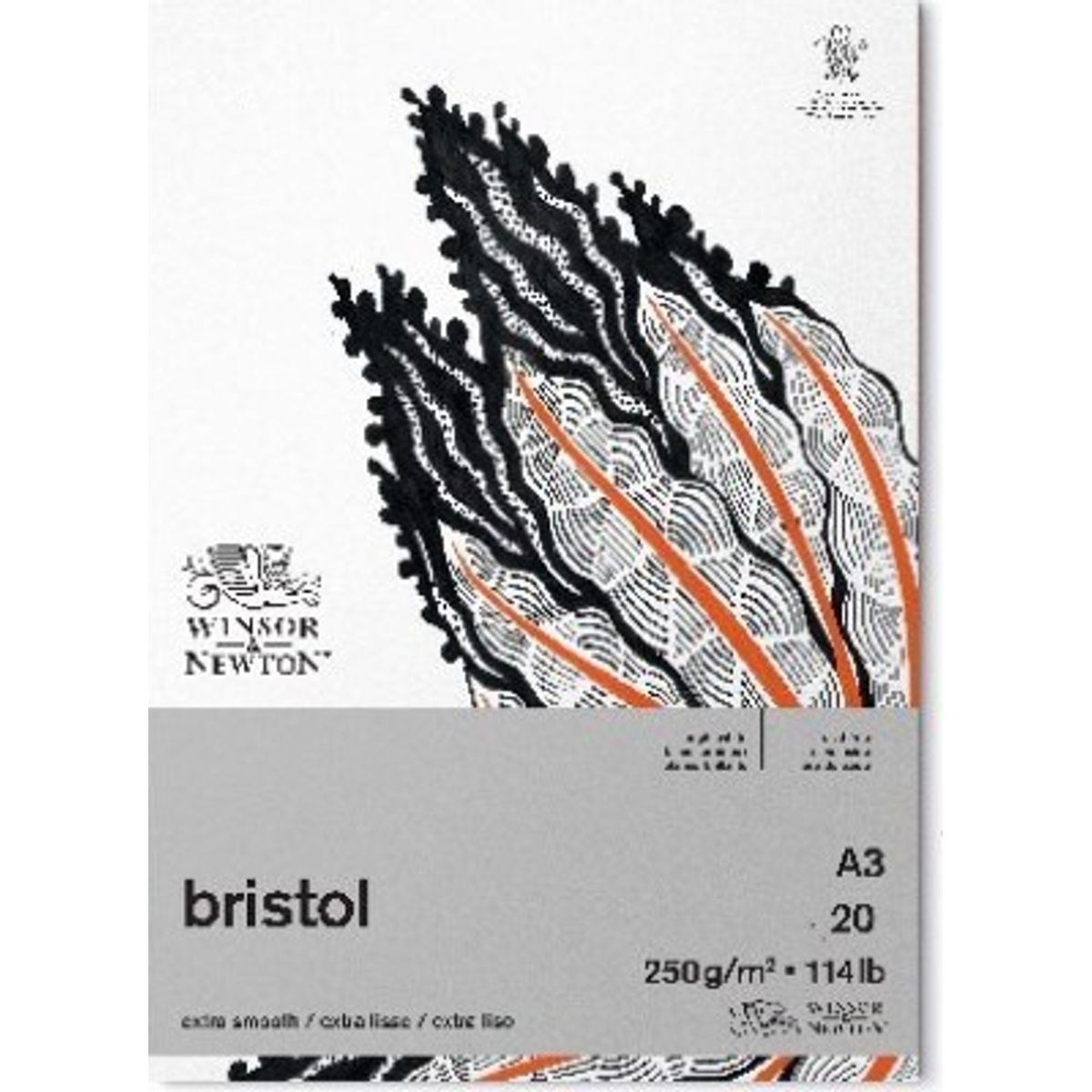 Tegneblok - A3 - 20 Ark - Bristol - Winsor & Newton