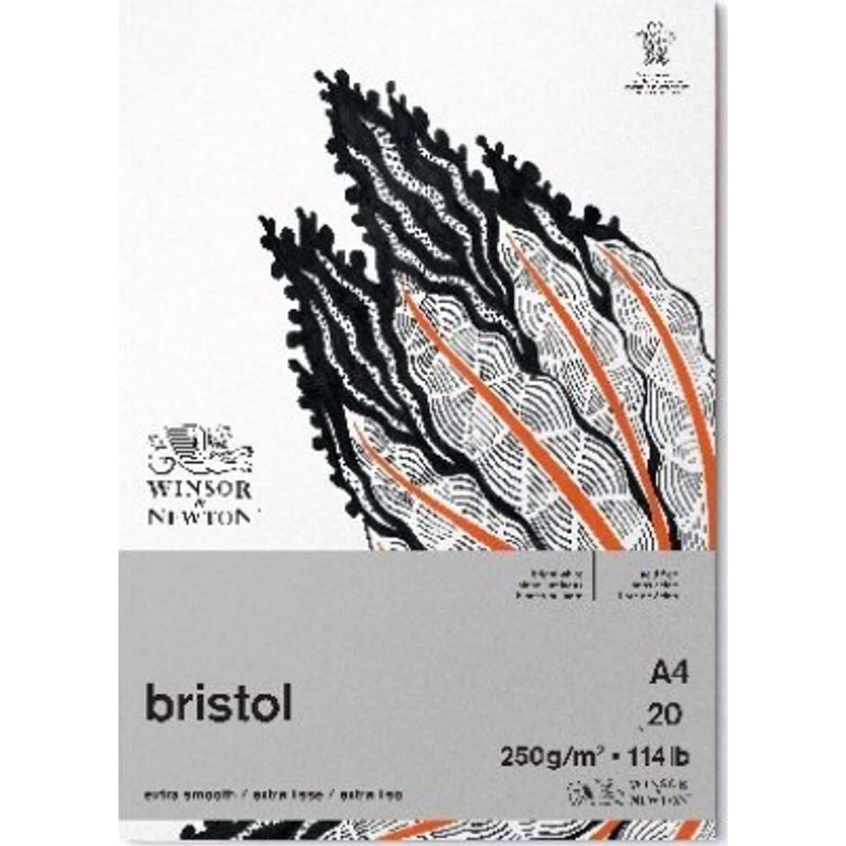 Tegneblok - A4 - 20 Sider - Bristol - Winsor & Newton