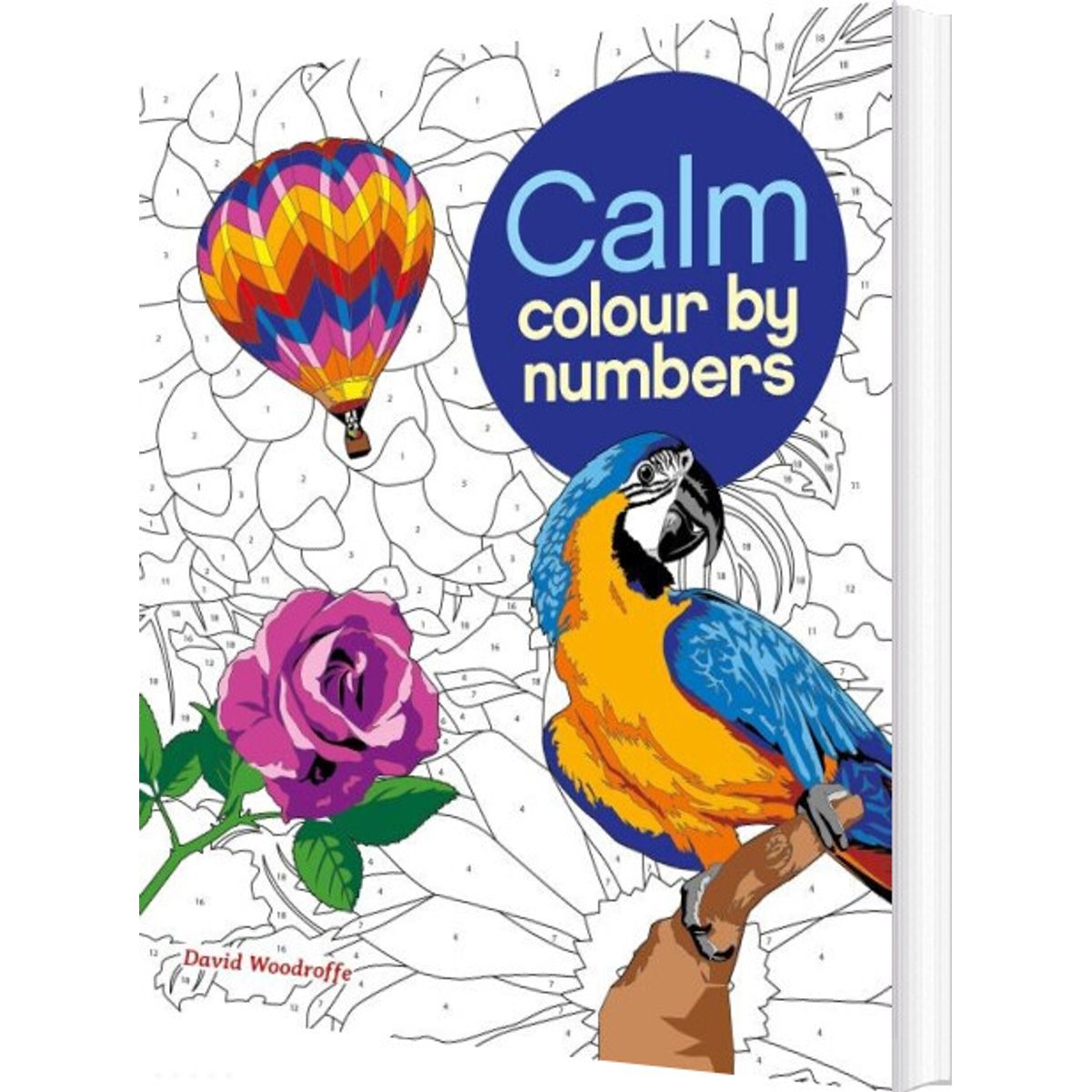 Calm Colour By Numbers - David Woodroffe - English Book