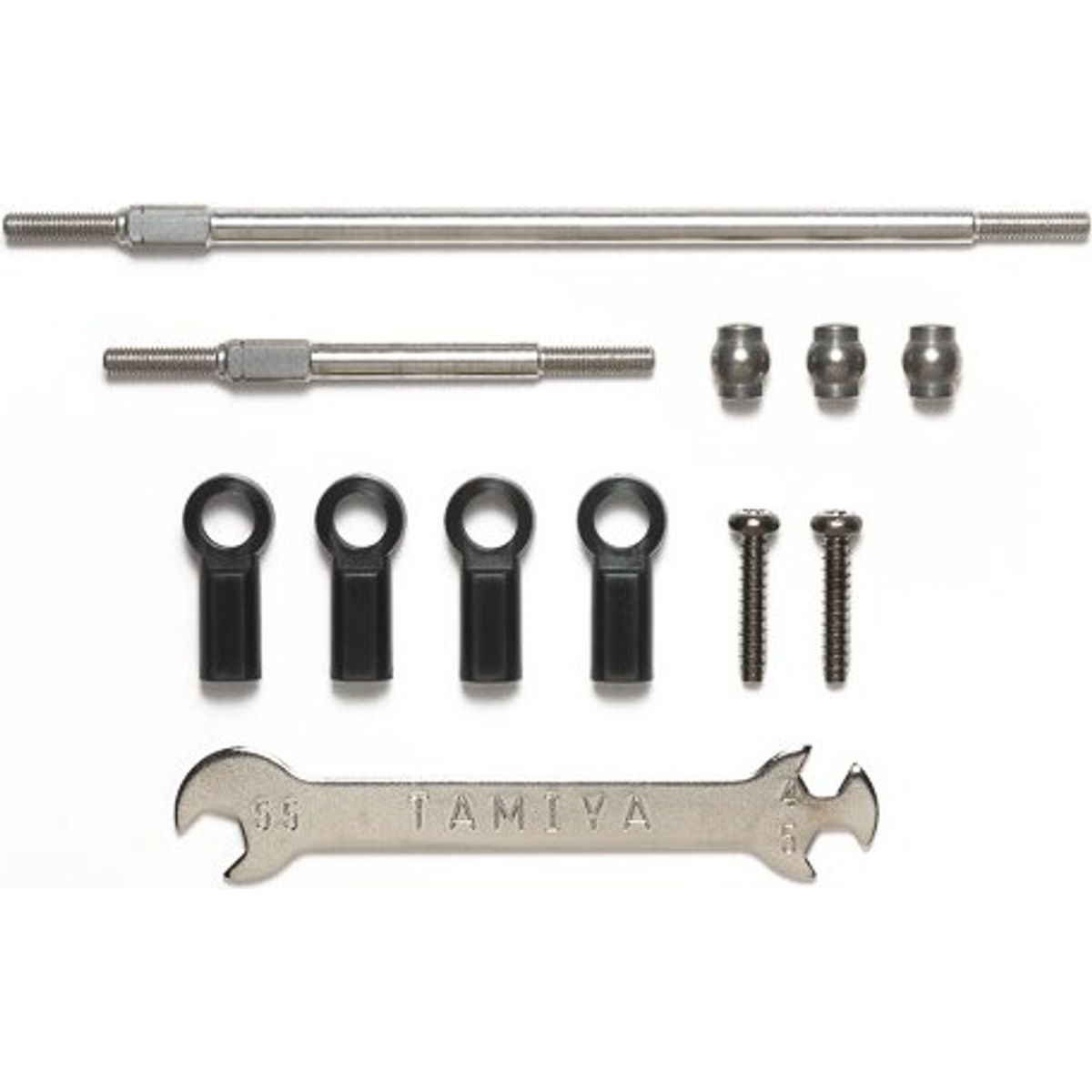 Cc-02 Stainless Steel Adjustable Tie-rod Set - 54929 - Tamiya