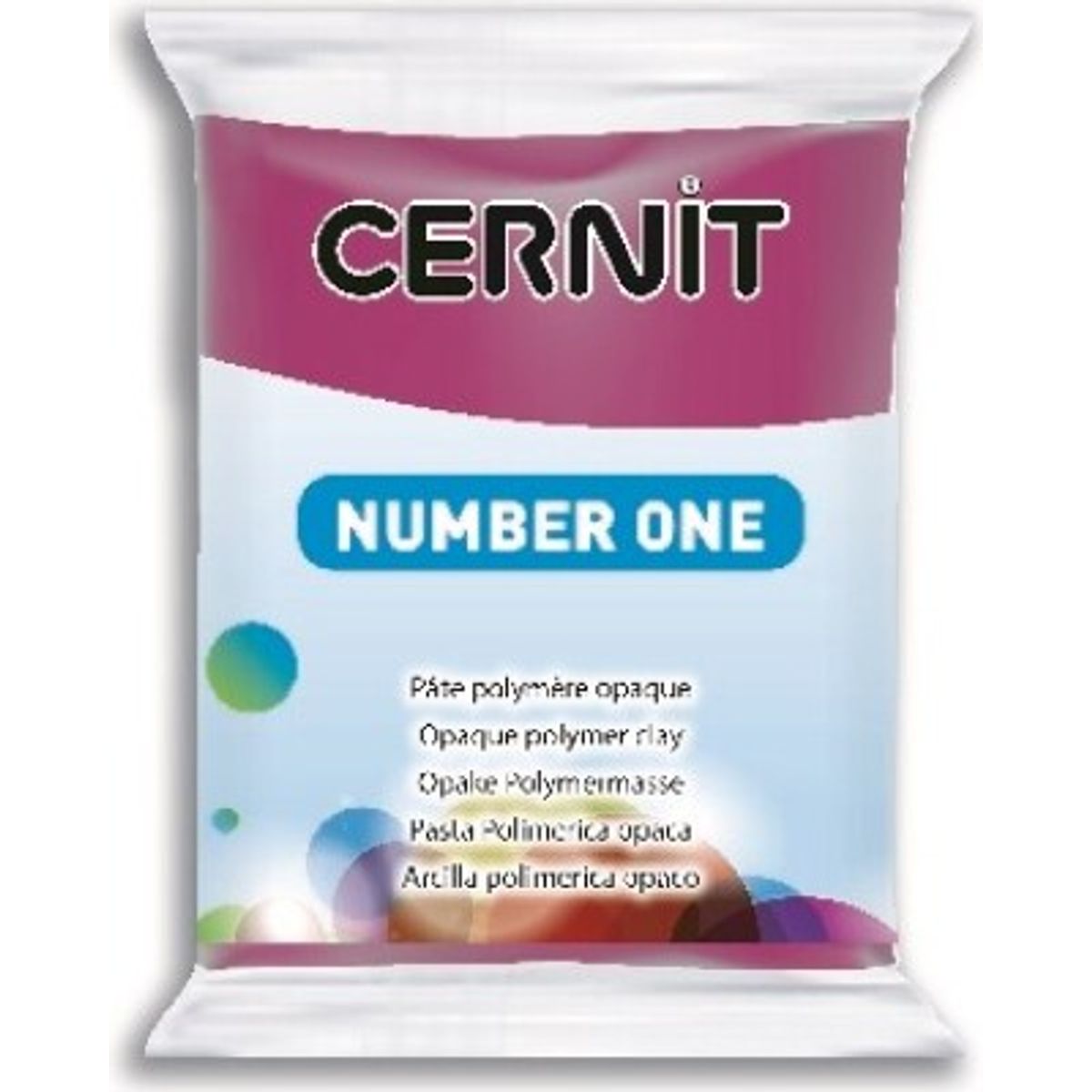 Cernit - Ler - Number One - Bordeaux Rød - 411 - 56 G