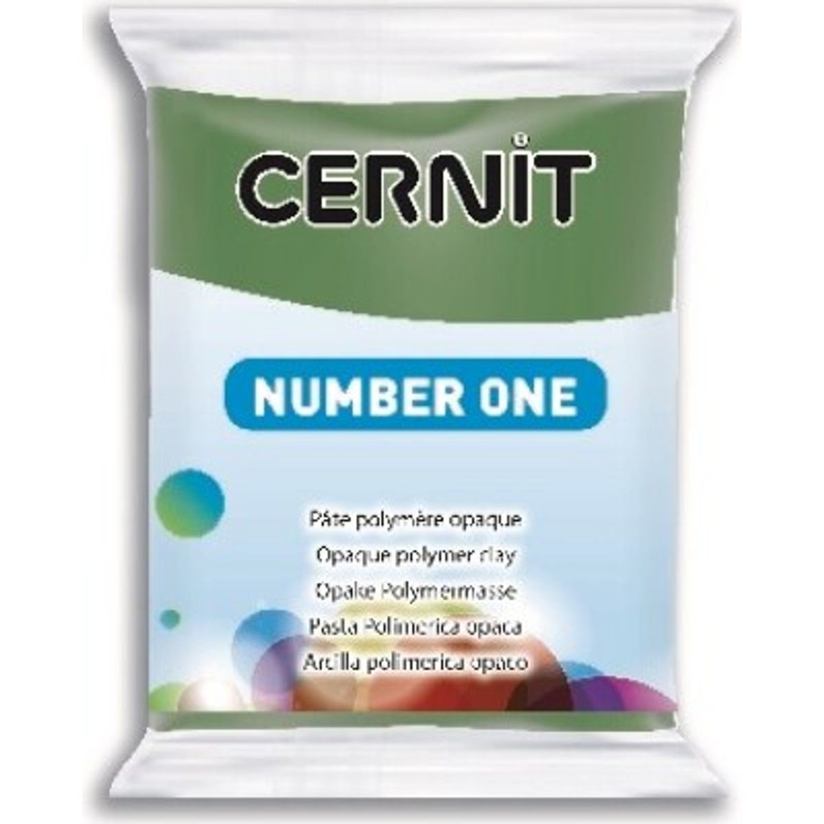 Cernit - Ler - Number One - Olivengrøn - 645 - 56 G