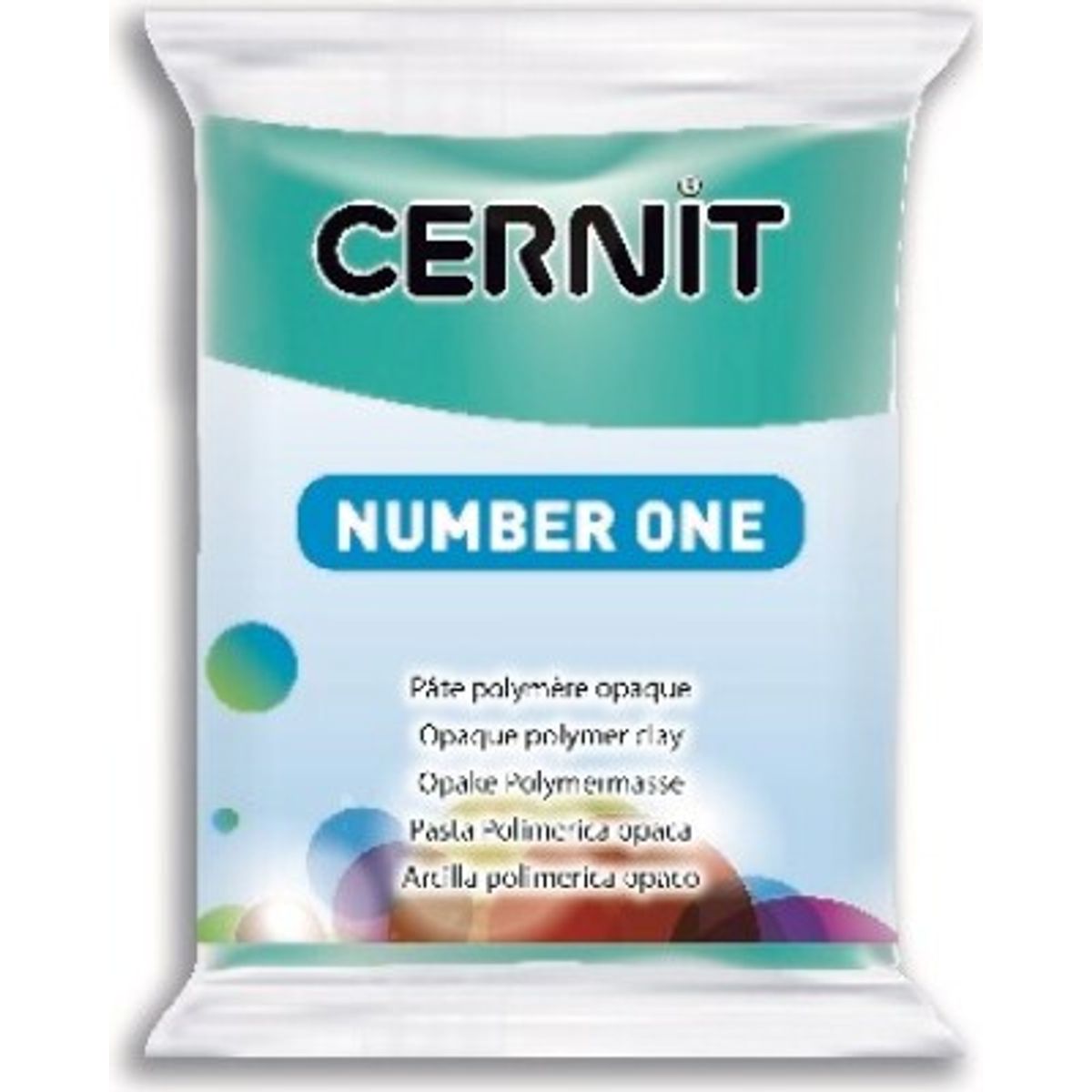 Cernit - Ler - Number One - Turkis Grøn - 676 - 56 G