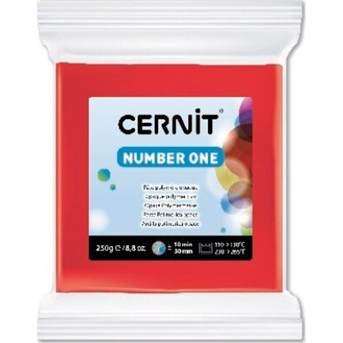 Cernit - Modellervoks - Number One - Rød 250 G