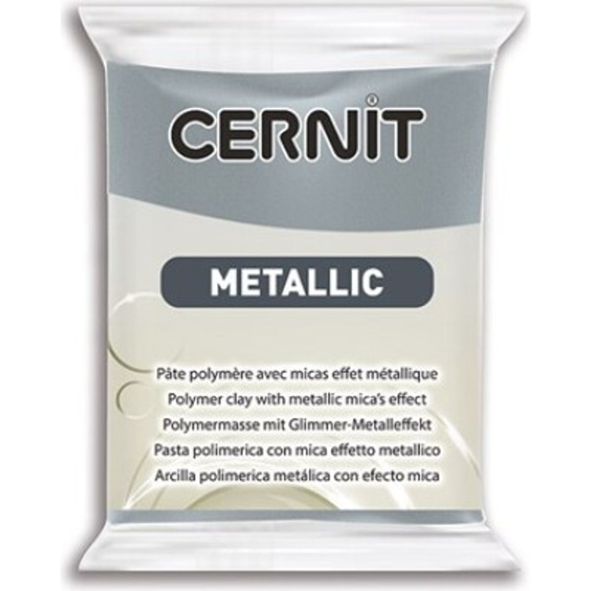 Cernit - Ler - Metallic - Stål - 167 - 56 G