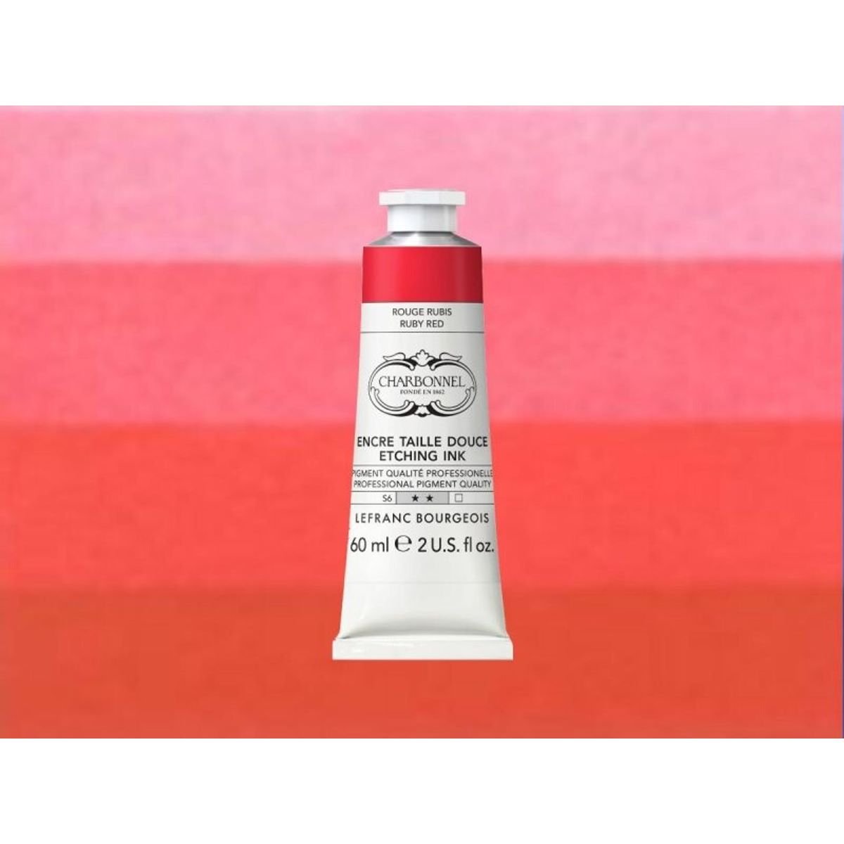 Charbonnel - Etching Ink - Tryksværte - Ruby Red 60 Ml