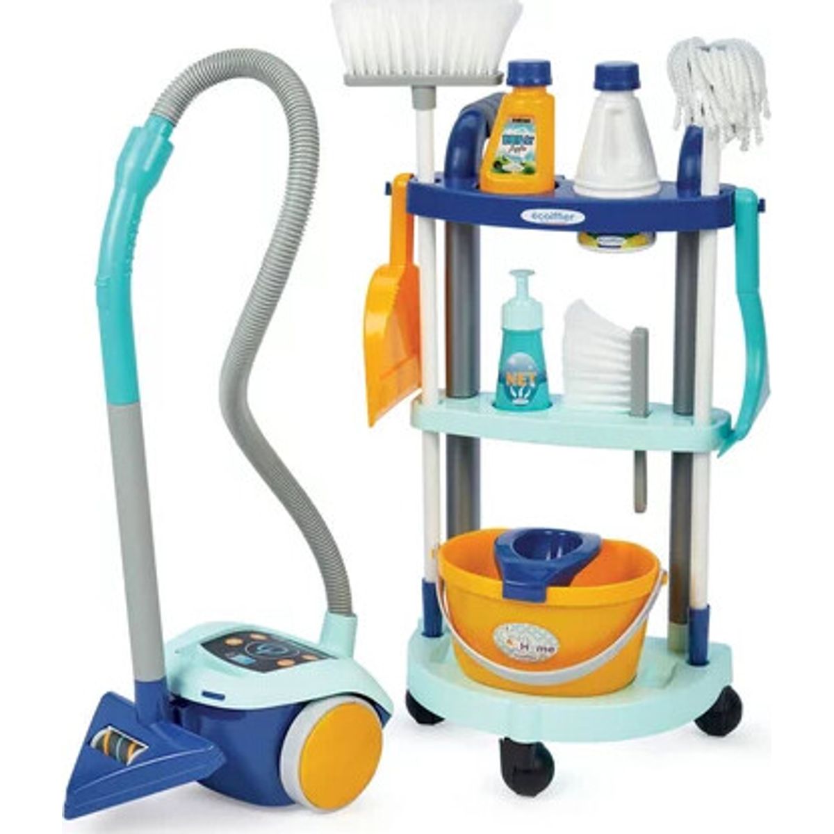 Rengøringsvogn Til Børn - Cleaning Trolley + Vacuum