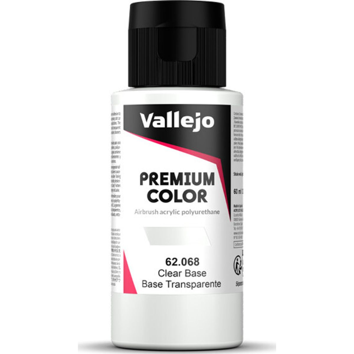 Vallejo - Premium Airbrush Maling - Clear Base 60 Ml