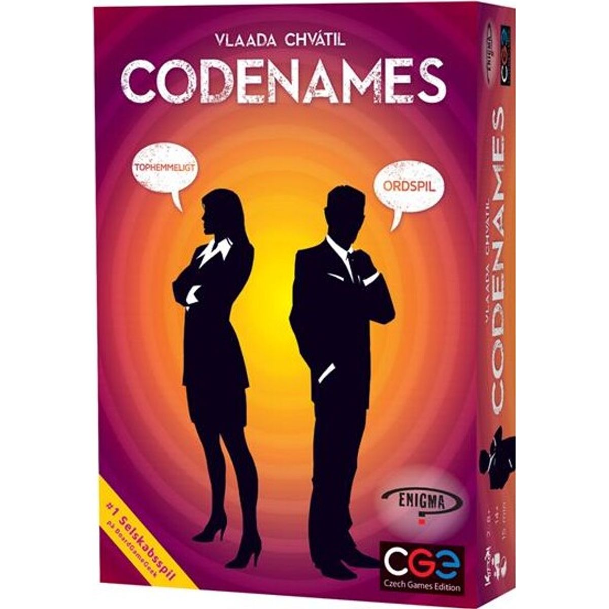 Codenames - Dansk - Vinder Af Guldbrikken 2016