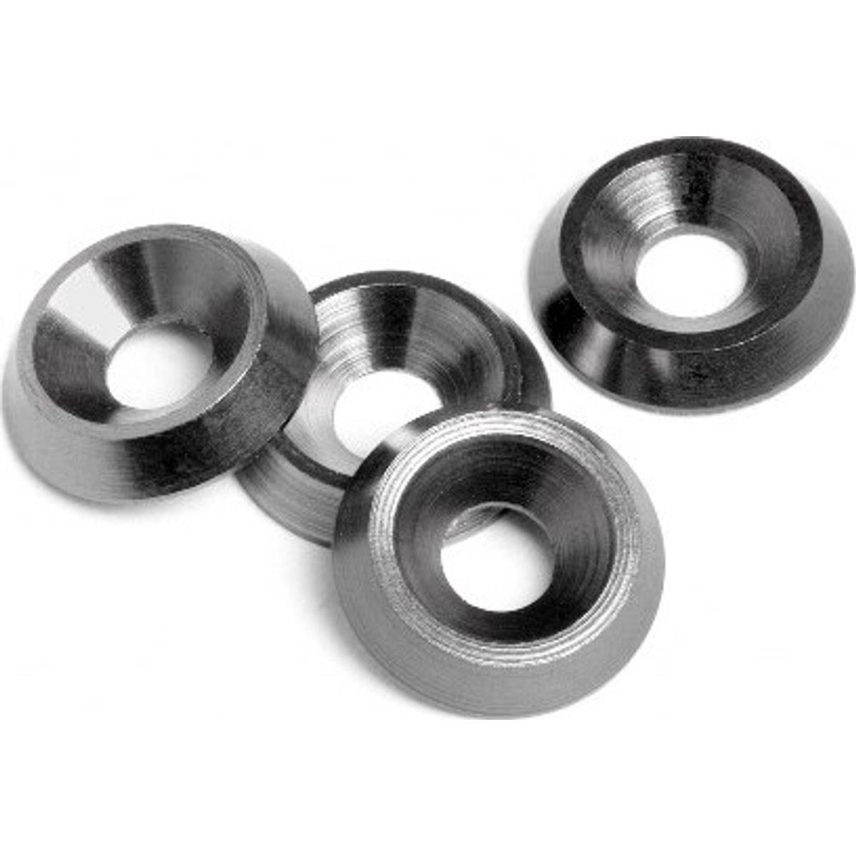 Cone Washer 3x9x2mm (gunmetal/4pcs) - Hp88008 - Hpi Racing